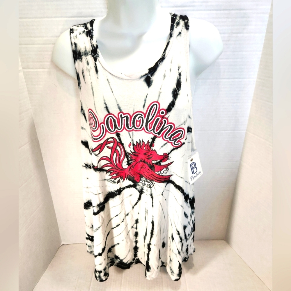 NWT Women's Carolina Gamecocks Tie-Dye Tank Top